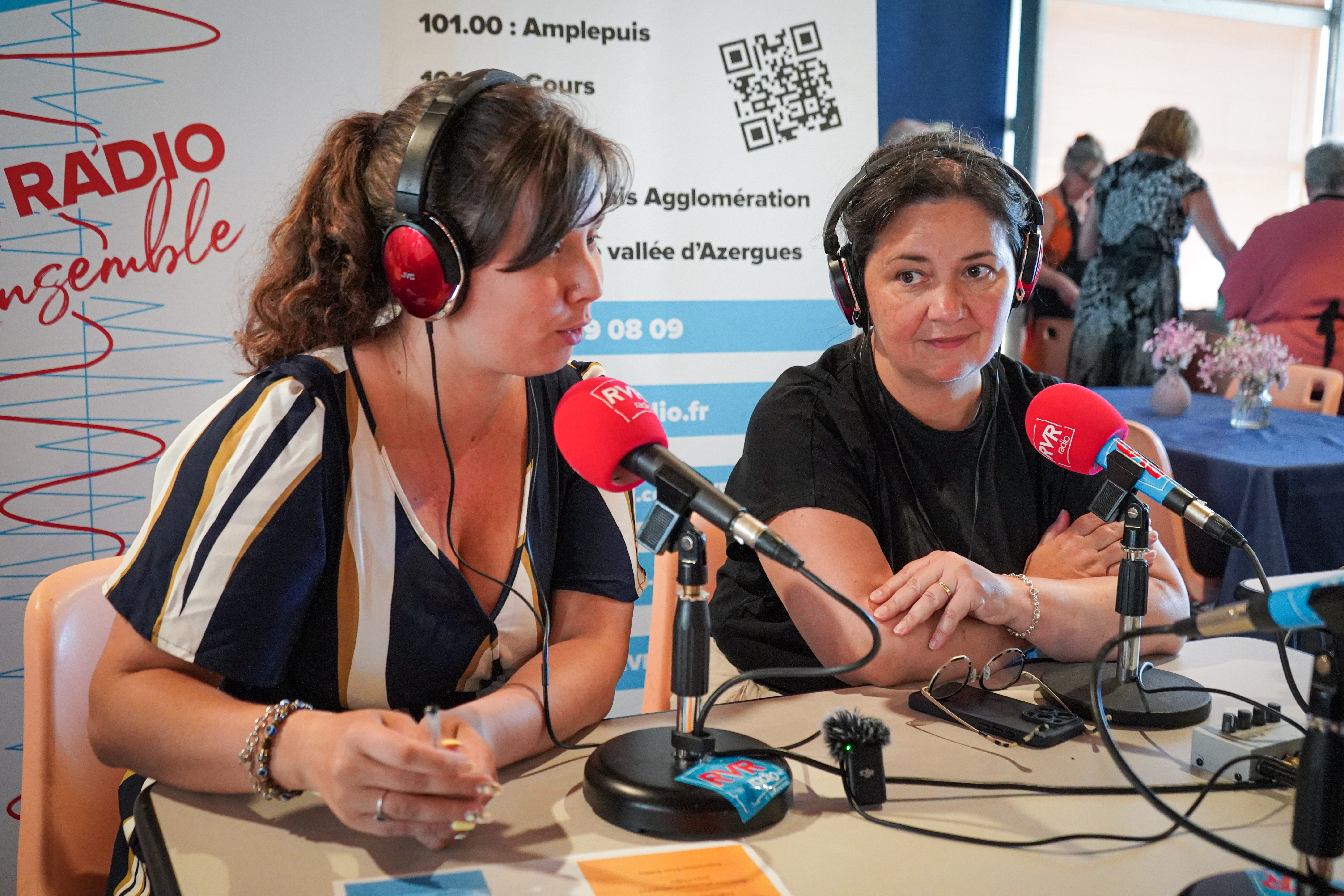 (De G à D) Manuelle Chervier du Centre social du Parc d’Amplepuis et Ingrid Bissuel Chalon, directrice de Calypso Services (De G à D) Manuelle Chervier du Centre social du Parc d’Amplepuis et Ingrid Bissuel Chalon, directrice de Calypso Services