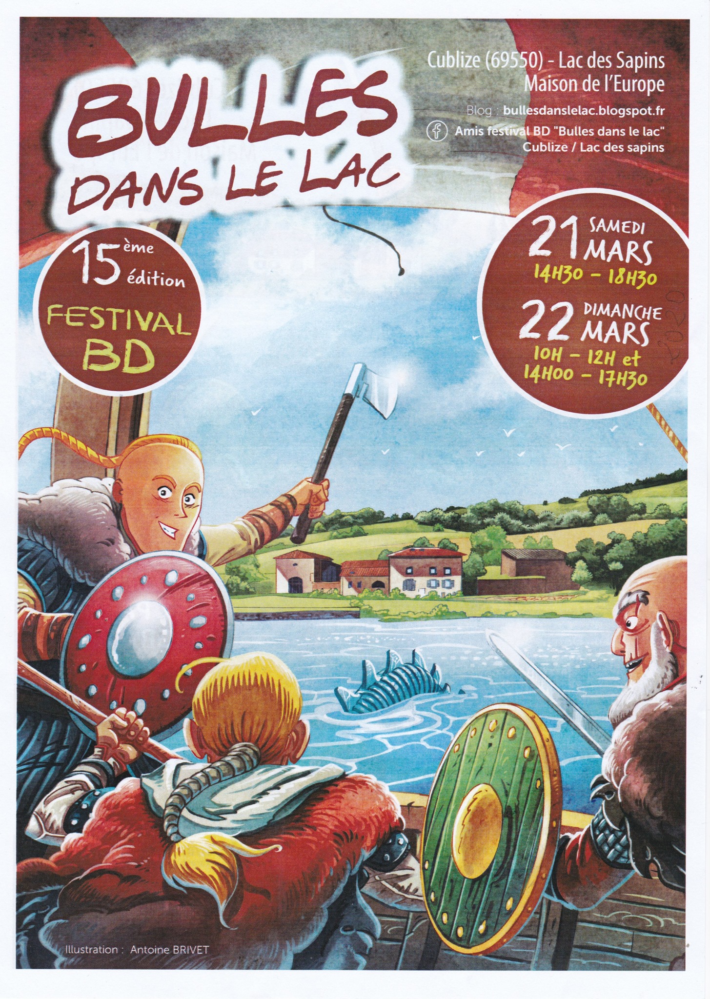 15e édition du Festival de BD Bulles dans le Lac